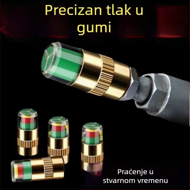Kapa za nadzor tlaka u gumama - Prijenosna TPMS kapica za ventile (Brand: Powerful Factory)