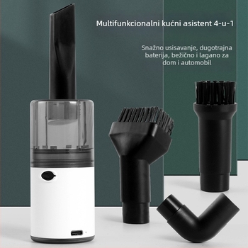 Višestruki prijenosni usisavač s pumpom za nadih i noćnim svjetlom, bežično USB punjenje, ugrađena baterija 1001–1600 mAh, snaga 1,5–2,5 W, plosnata usisna mlaznica