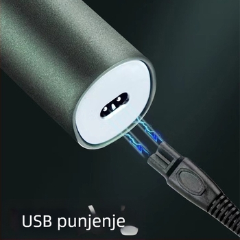 Električni brijač 3-u-1, potpuno periva, LED zaslon, plutajuća glava, rotor s 3 oštrice, punjivi