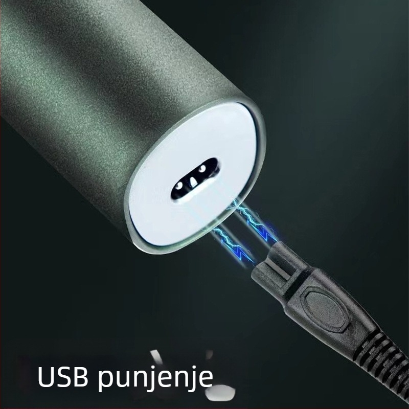 Električni brijač 3-u-1, potpuno periva, LED zaslon, plutajuća glava, rotor s 3 oštrice, punjivi