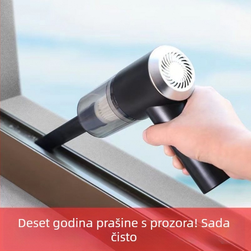 Visoko učinkoviti bežični usisavač za auto i dom, kompaktni ručni model