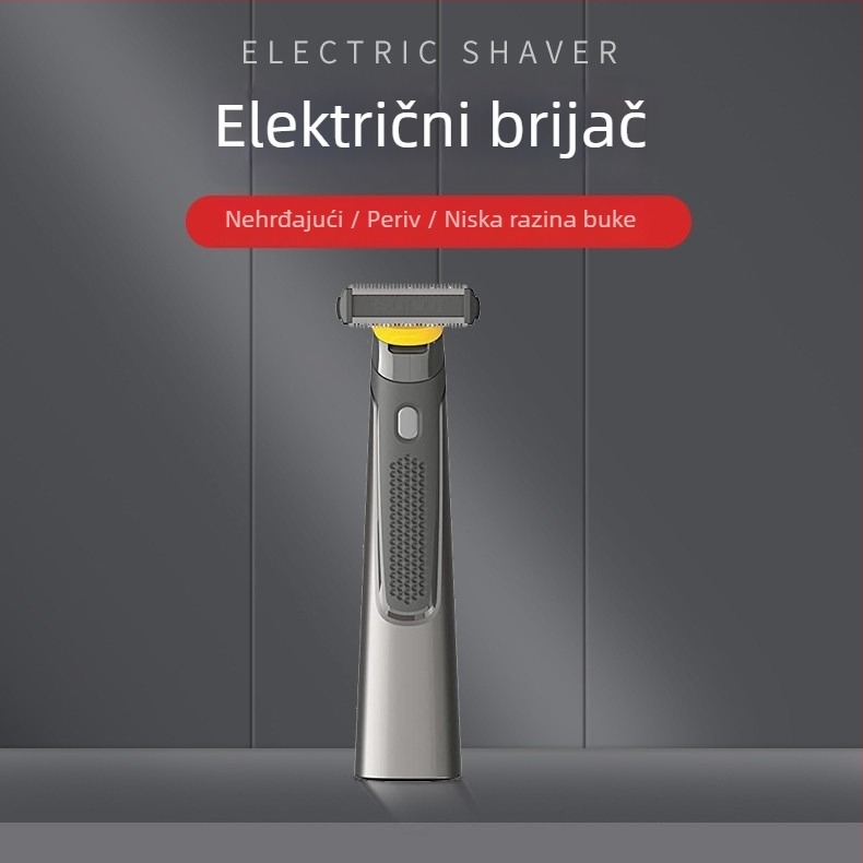 Električna britvica i trimer za bradu, glava s jednim pokretnim nožem (USB punjenje; trajanje baterije 50 minuta; ugrađena baterija 100–300 mAh)