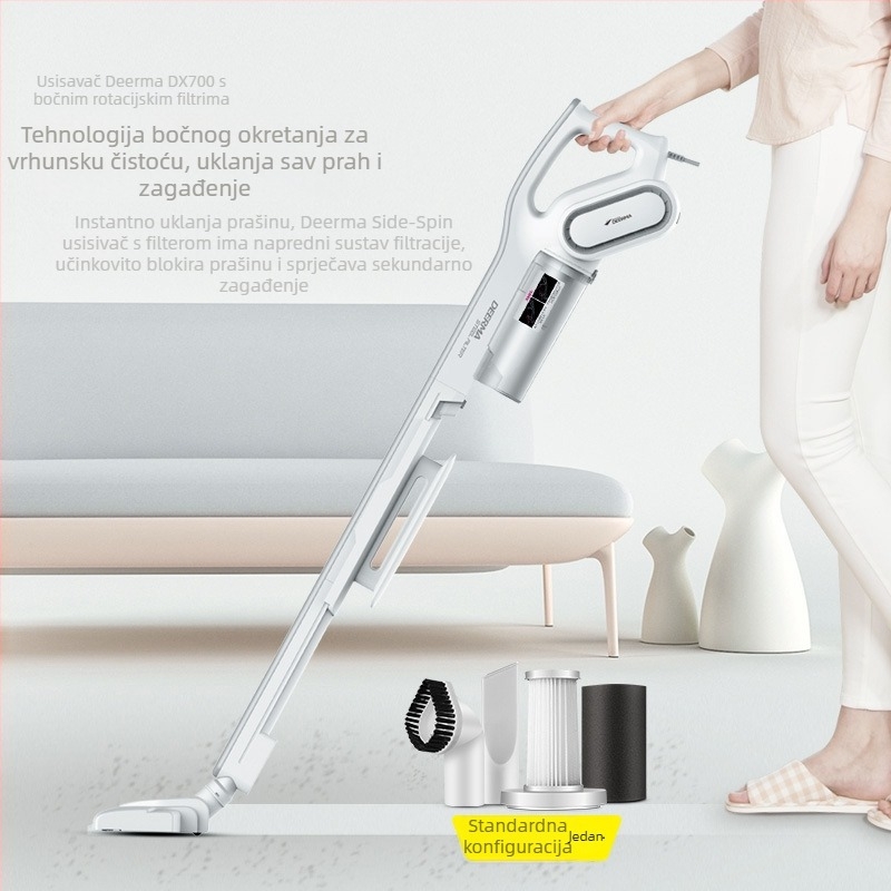 Prijenosni ručni usisavač snažnog usisa (DX700, 600W, 10.1-15 kPa, 111–240V, kabel duljine 4 m)