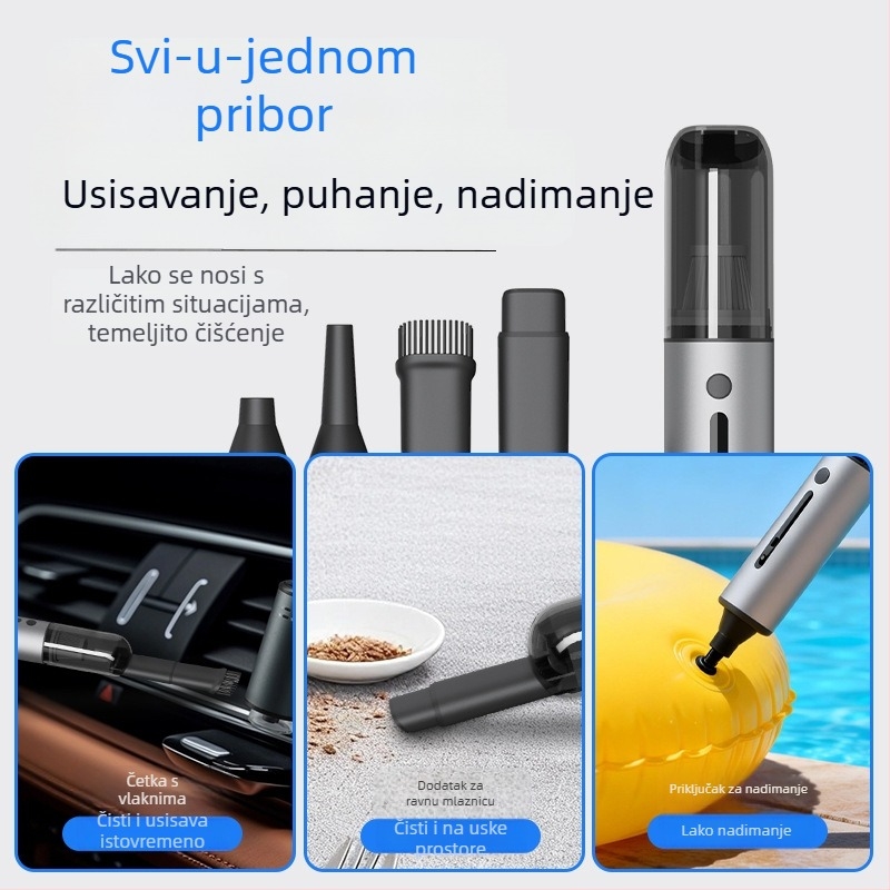 Ručni usisavač za automobil, 11.1V, 120W, usisavanje 20000 Pa, 55 minuta baterije