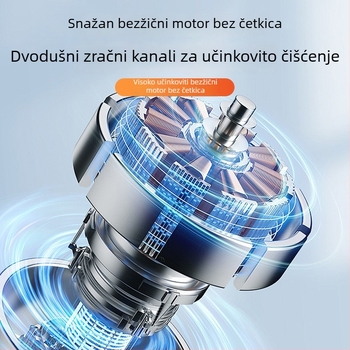 Prijenosni bežični usisivač za automobil s usisom 16000 Pa, 120 W, 220 V