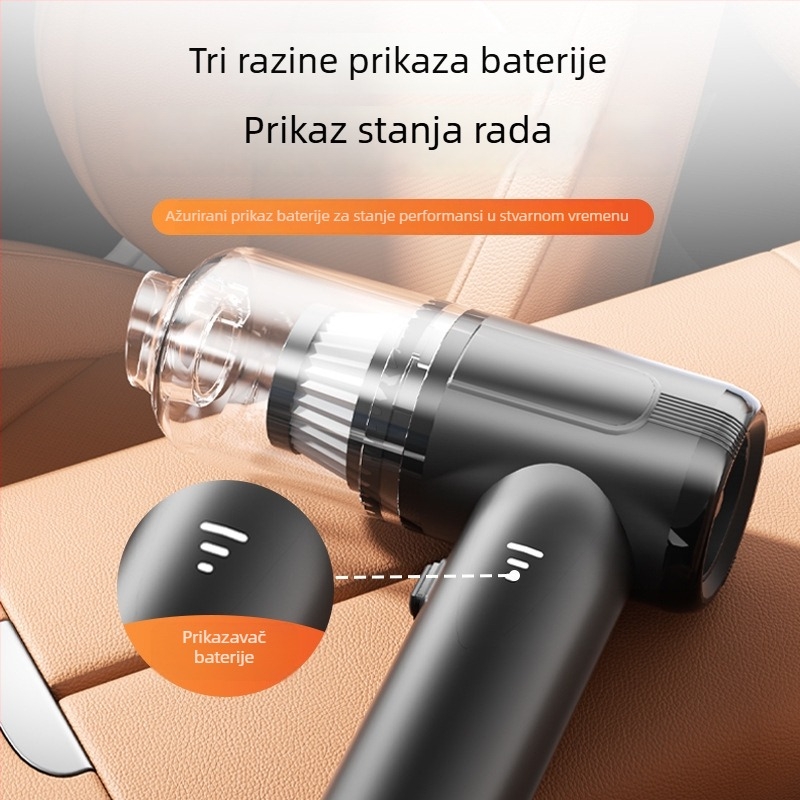 Prijenosni bežični usisivač za automobil s usisom 16000 Pa, 120 W, 220 V
