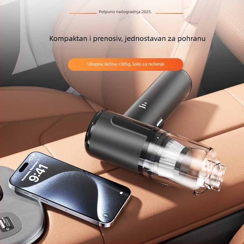 Prijenosni bežični usisivač za automobil s usisom 16000 Pa, 120 W, 220 V