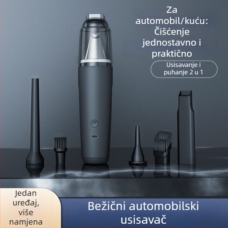 Prijenosni usisavač za automobil s usisom 20000 Pa, 90 W, punjiv, mokro i suho čišćenje