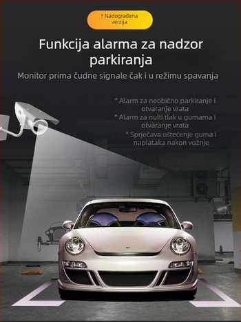 TPMS sa solarnim napajanjem, prijenosnim senzorom i zaslonom za nadzor tlaka u gumama