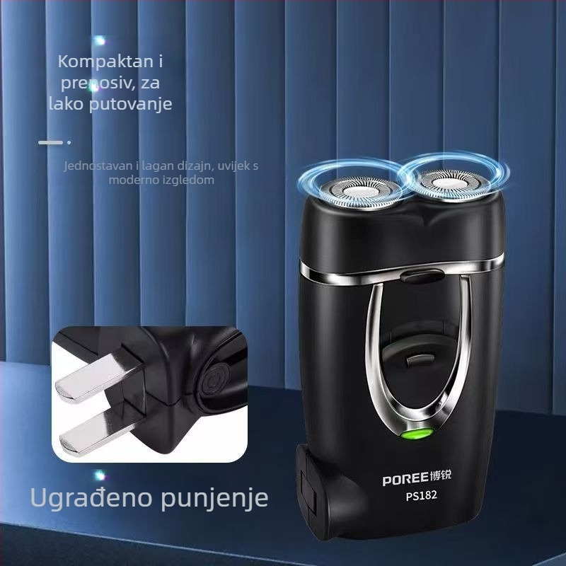 Ručni brijač s dvostrukom glavom, kompaktan i prijenosan (kutija od 96 kom.)