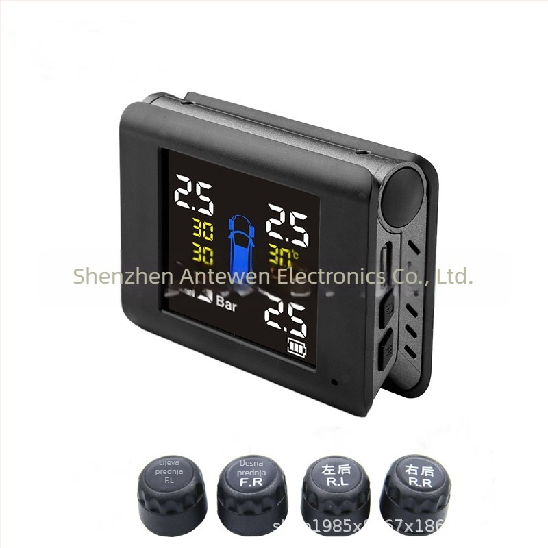 TPMS sustav za nadzor tlaka u gumama, digitalni zaslon, model B01, visoka preciznost, pogodno za sedan i SUV