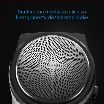 Električni brijač s jednom glavom, motor bez četkica, punjiv, uklonjiva i periva glava, radno vrijeme 45–60 minuta
