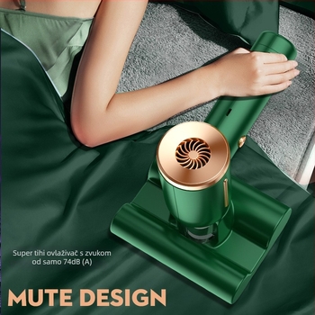 Bežični ručni usisivač za kuću i auto – 2-u-1 s ravnim nastavkom i dvostrukom podnom četkom – ugrađena baterija, trajanje 0–1 h, usis <10 kPa