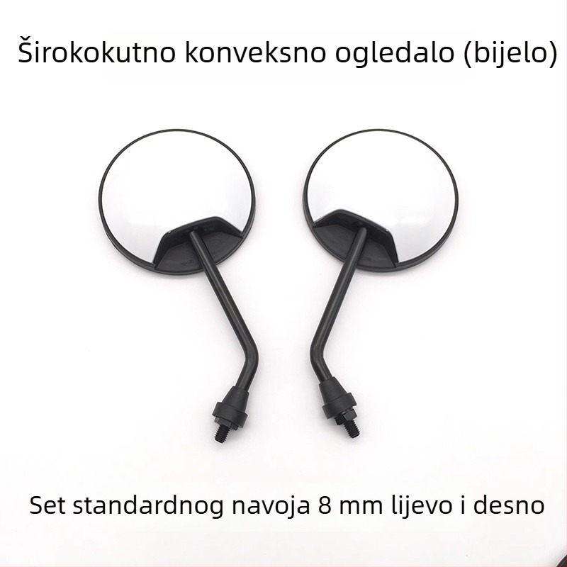 Univerzalni konveksni retrovizor širokog ugla za električna vozila