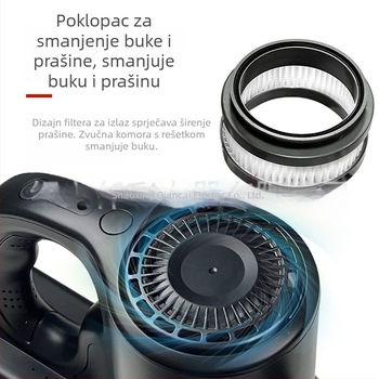 Bežični usisivač za suho i mokro, 250W, ugrađena baterija >5001 mAh, snaga usisa >25 kPa