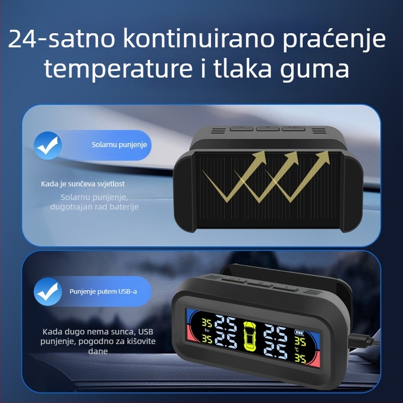 Monitor tlaka zraka u gumama za automobil - prijenosni model t10, šifra proizvoda F79tm697h7h67t