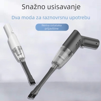 Bežični mini usisavač za auto i dom – 5500Pa usisna snaga, 75W, 7.4V