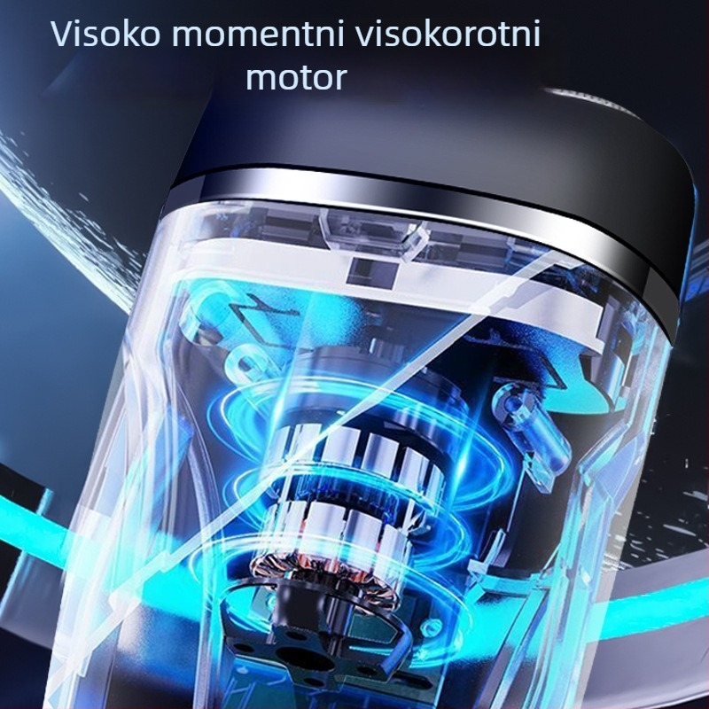 Lingke LK-188 Električni brijač s plutajućom glavom, rotacijski sustav s dvije oštrice, bezčetkasti motor, ugrađena baterija 300–500 mAh, trajanje >60 minuta, vrijeme punjenja 4 sata