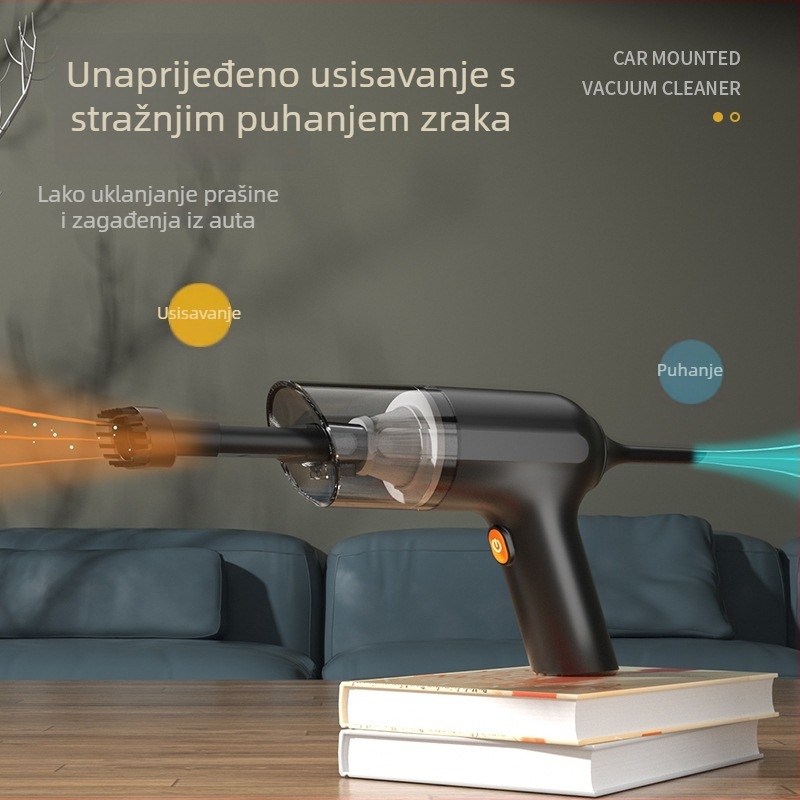 Green Song ručni bežični usisavač za auto, 7.4V, 80W, 11000Pa, punjiv