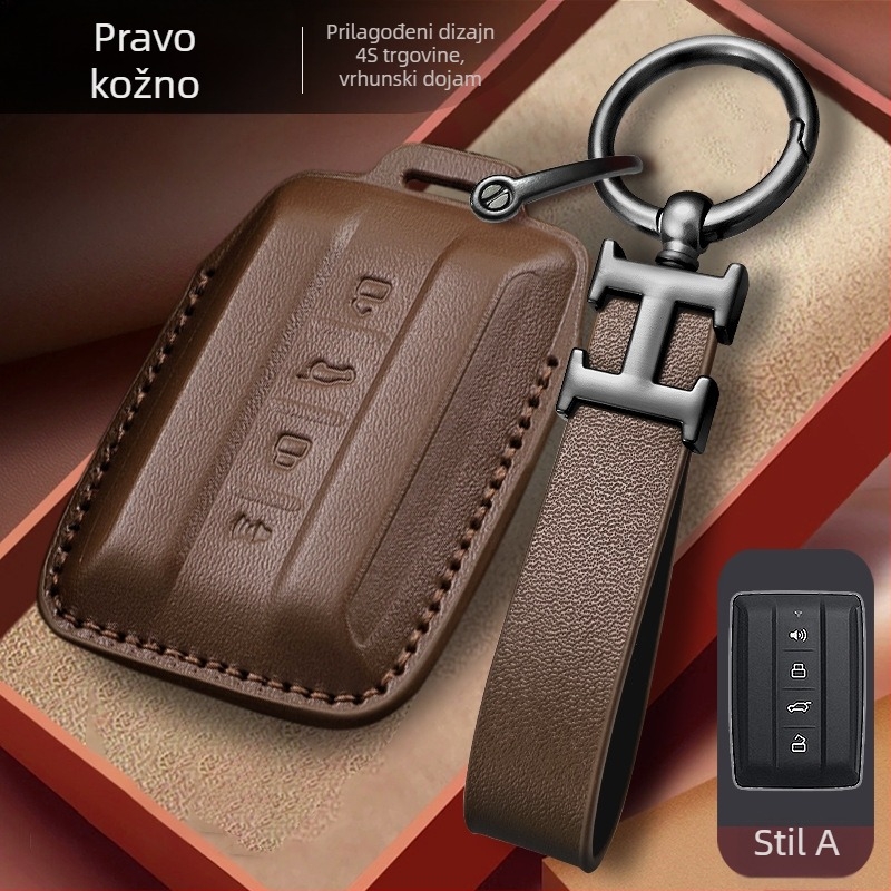 Kućište ključa Youjiashi, teleća koža, za Tank, poslovni stil