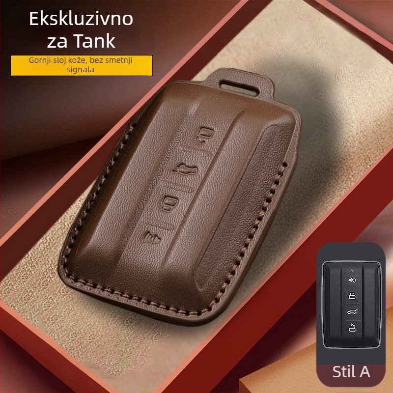 Kućište ključa Youjiashi, teleća koža, za Tank, poslovni stil