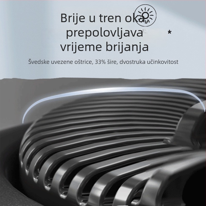 Kompaktni električni brijač za muškarce i žene