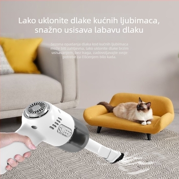KLD bežični ručni mini usisavač za auto i dom, USB punjenje, usisna snaga 2100-3000 Pa, ugrađena baterija 501-800 mAh, niski buka 36-45 dB