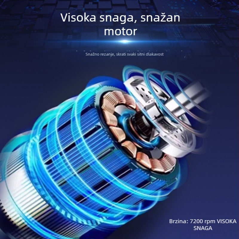 Električni brijač V-7932 s dvostrukom glavom, plutajuća glava, ugrađena baterija, trajanje 180 minuta