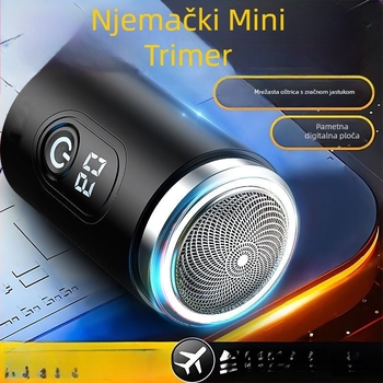 Muški prijenosni električni brijač — kompaktni za putovanja, pogodan za automobil, dvostruka funkcija brijanja i uklanjanja dlačica, 1 komad u kutiji