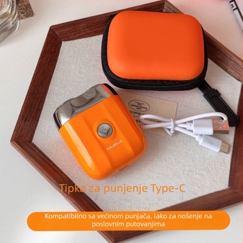 Električni brijač s LED prikazom, plutajući glava, rotirajuća glava s 2 oštrica, ugrađena baterija 1000–1200 mAh, pranje cijelog tijela