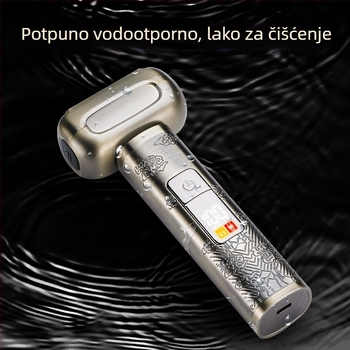 Električni brijač s četiri glave, kretanje naprijed-natrag, potpuno vodootporan za cijelo tijelo, LED zaslon, ugrađena baterija 1000–1200 mAh, autonomija više od 60 minuta