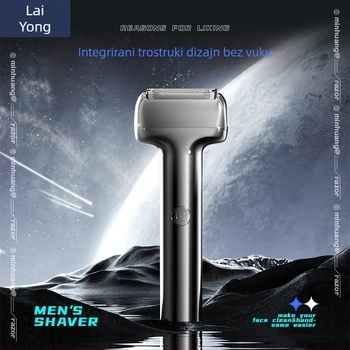 Leyon Električni brijač - Glava s 3 oštrice (reciprocating), ugrađena baterija, više od 60 minuta rada, 3-satno punjenje, suho brijanje