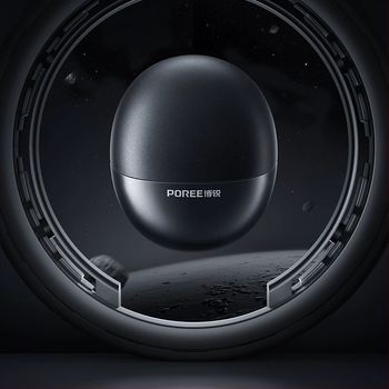 Električni brijač Poree/Borui – rotirajuća glava s dvjema oštricom, bezčetkasti motor, ugrađena baterija, AC napajanje, buka 36–45 dB