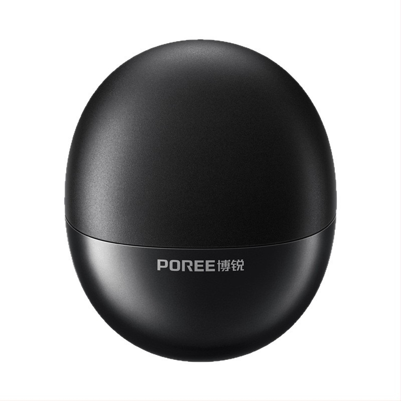 Električni brijač Poree/Borui – rotirajuća glava s dvjema oštricom, bezčetkasti motor, ugrađena baterija, AC napajanje, buka 36–45 dB