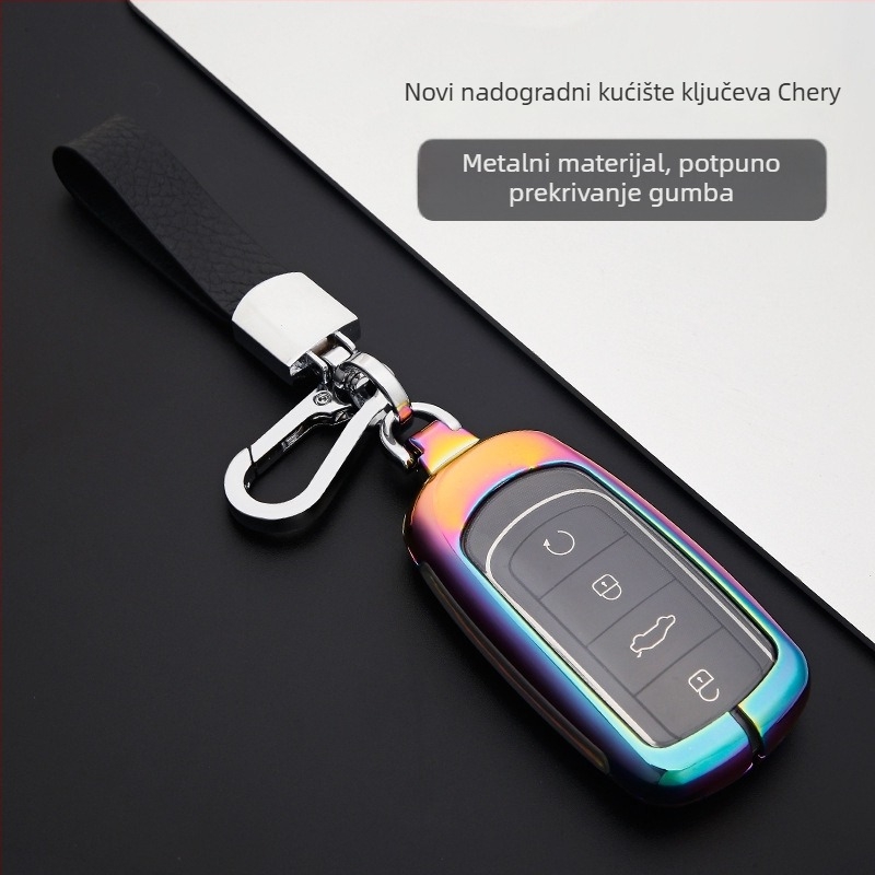 Metalna futrola za ključeve za Chery Tiggo 8 Plus i Arrizo 5 Plus – legura cinka, potpuno pokriće ključa
