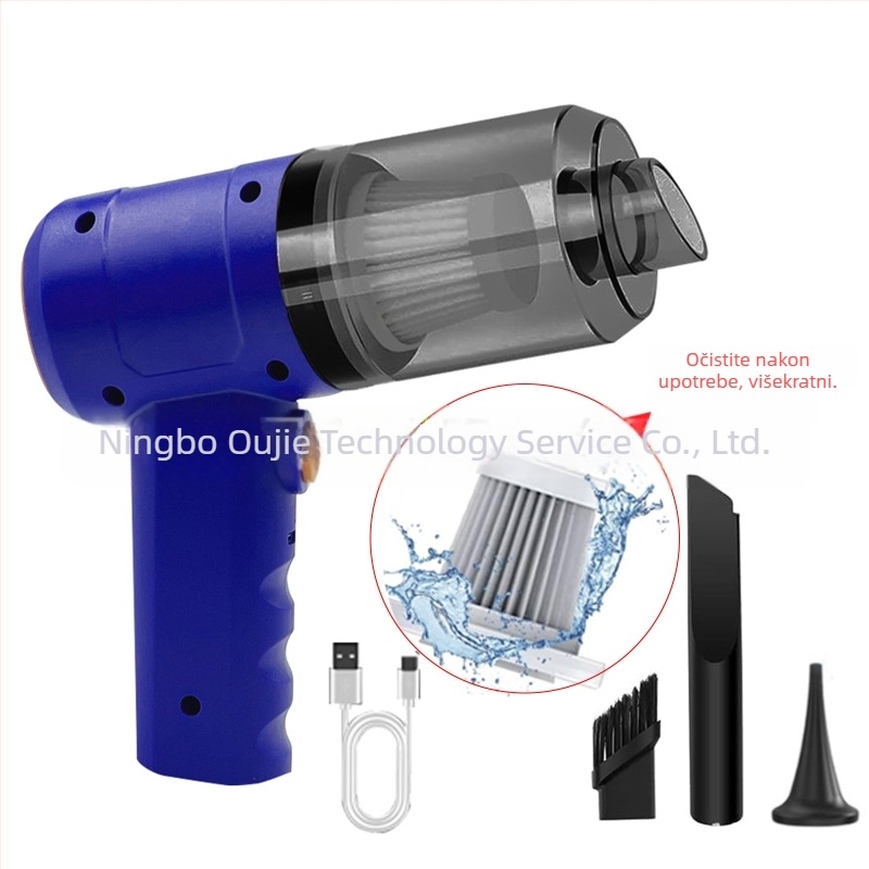 BILIBEAR bežični usisavač za automobil – vertikalni dizajn, snaga usisavanja 11000 Pa, 120 W, punjiv