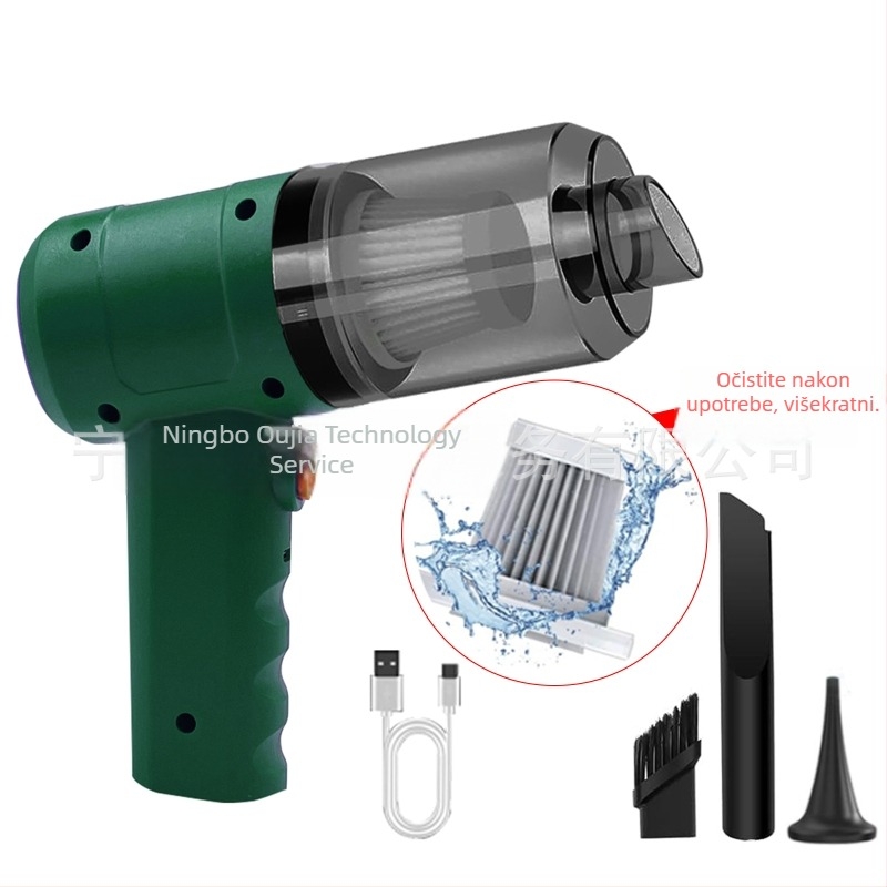 BILIBEAR bežični usisavač za automobil – vertikalni dizajn, snaga usisavanja 11000 Pa, 120 W, punjiv