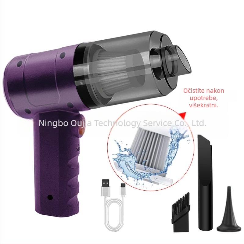 BILIBEAR bežični usisavač za automobil – vertikalni dizajn, snaga usisavanja 11000 Pa, 120 W, punjiv