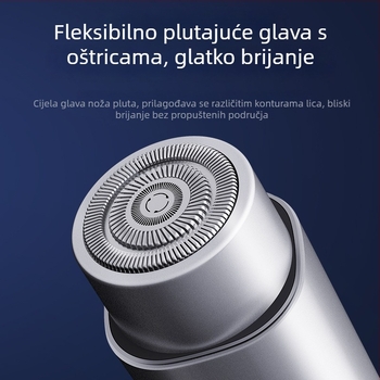 Električna britva s brushless motorom, potpuno pranje tijela, ugrađena baterija 800-1000 mAh, trajanje baterije 30 dana