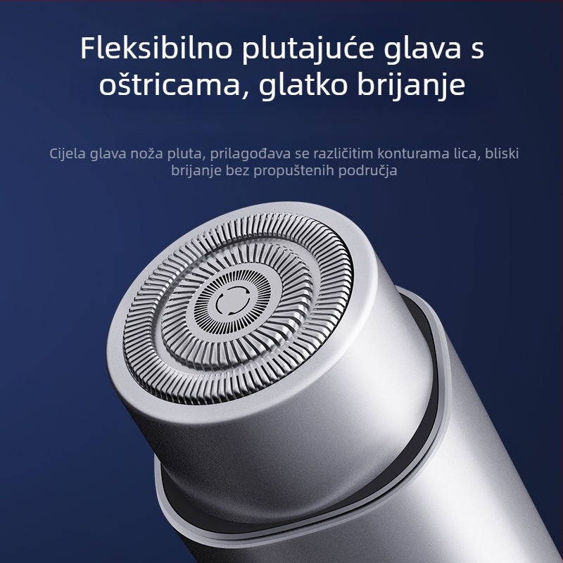 Električna britva s brushless motorom, potpuno pranje tijela, ugrađena baterija 800-1000 mAh, trajanje baterije 30 dana