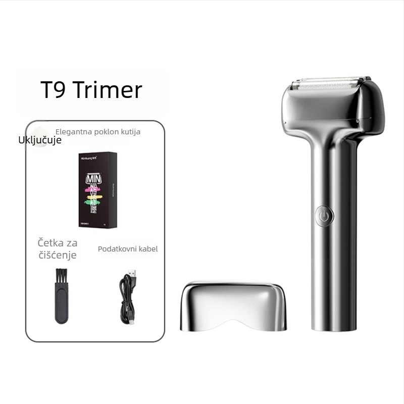Minhuang muški električni brijač — mokro i suho brijanje, potpuno periv, 2-satno brzo punjenje, ugrađena baterija, niski šum