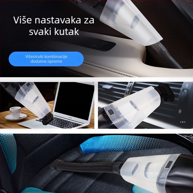 PINCAI Prenosni automobilni usisavač za suho i mokro čišćenje, 12V, 120W, usis 2500Pa, model ZYXQ-04 Haipa, kabel 280 cm