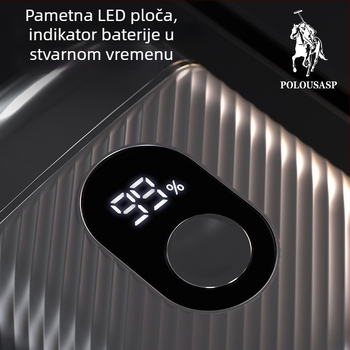 Paul električni brijač, rotirajuća glava s dvije oštrice, potpuno periv, ugrađena punjiva baterija, LED zaslon