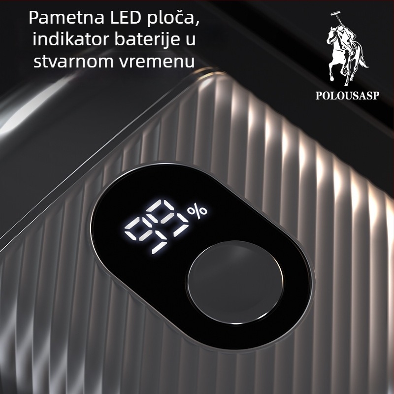 Paul električni brijač, rotirajuća glava s dvije oštrice, potpuno periv, ugrađena punjiva baterija, LED zaslon
