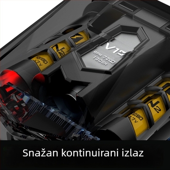 Električna britva s dvostrukom rotirajućom glavom i plutajućom glavom, trajanje baterije 75 minuta, punjenje 1 sat, LED zaslon