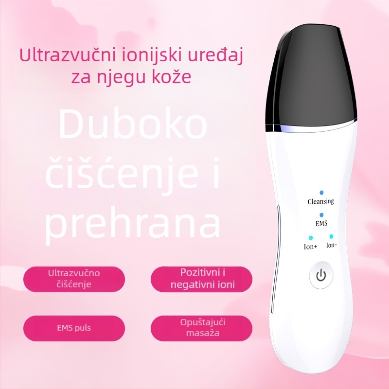 Ultrazvučni alat za uklanjanje crnih točaka s negativnim/pozitivnim ionima, prijenosna baterija 300–500 mAh, IPX0