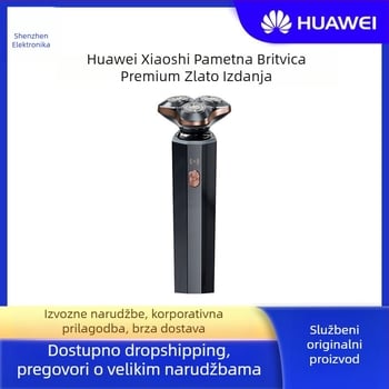 Električna britva Huawei Ai501 s rotirajućom glavom s 3 oštrica; bezkartični motor; ugrađena baterija 800–1000 mAh; trajanje rada >60 minuta; upravljanje putem aplikacije
