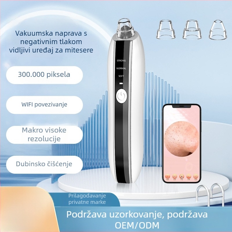 Električni uređaj za čišćenje pora s вакуумом, 3 brzine, kućna upotreba, vizualni zaslon za crne točkice