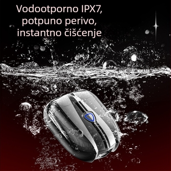 Putni električni brijač, rotativna glava s dvostrukim oštricama, ugrađena baterija, brushless motor, radno vrijeme 6 sati