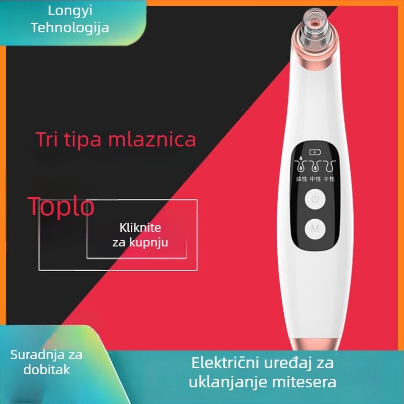 Električni vakuumski uređaj za uklanjanje mitesera – model L1915, 3 stupnja prilagodbe, ABS kućište, fizička adsorpcija